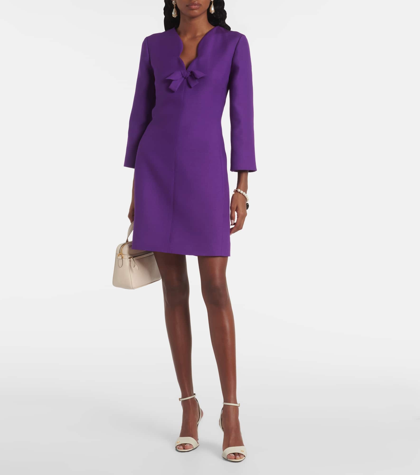 Crepe Couture scalloped minidress - 2