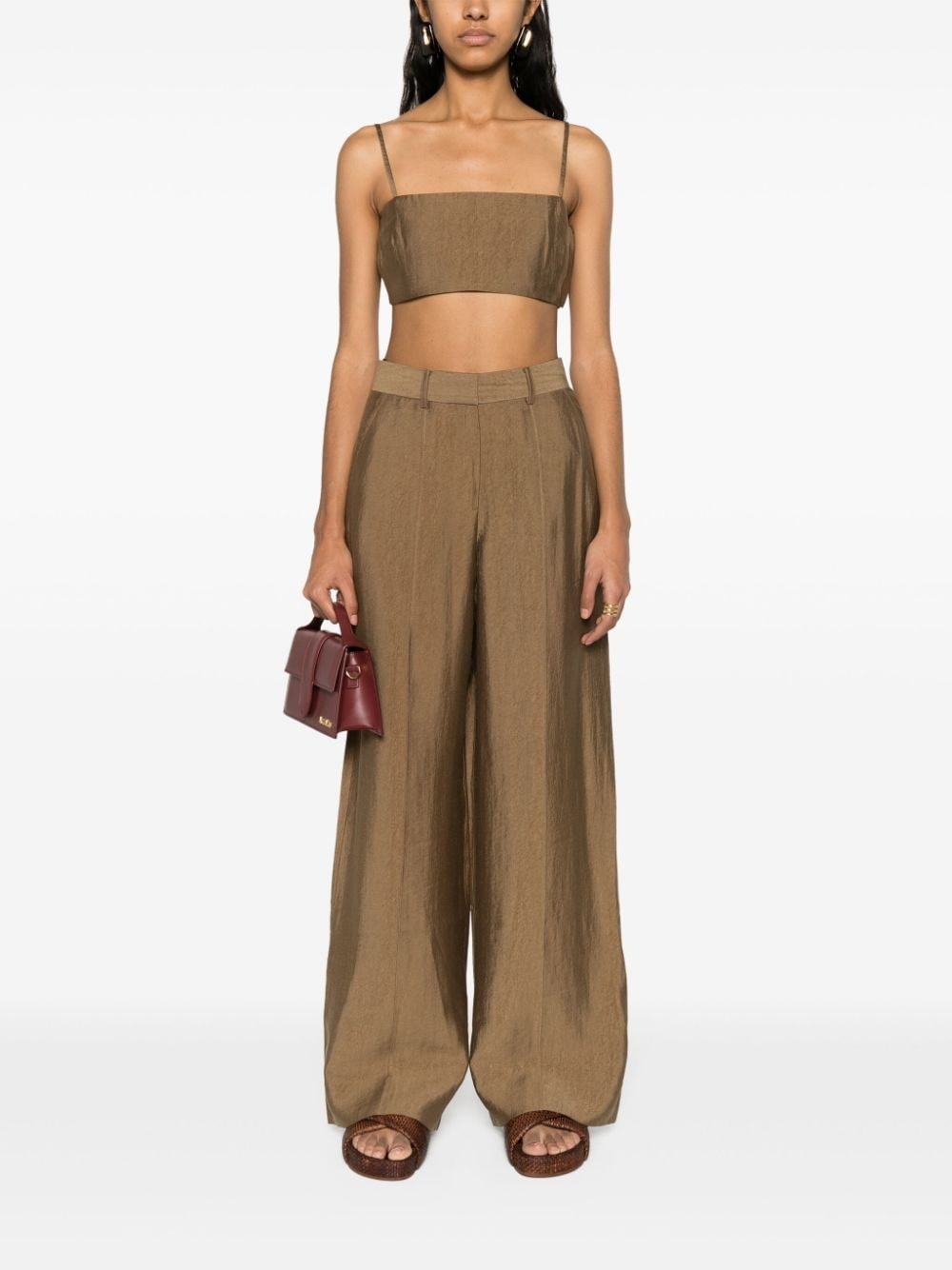 Tereza square-neck crop top - 2