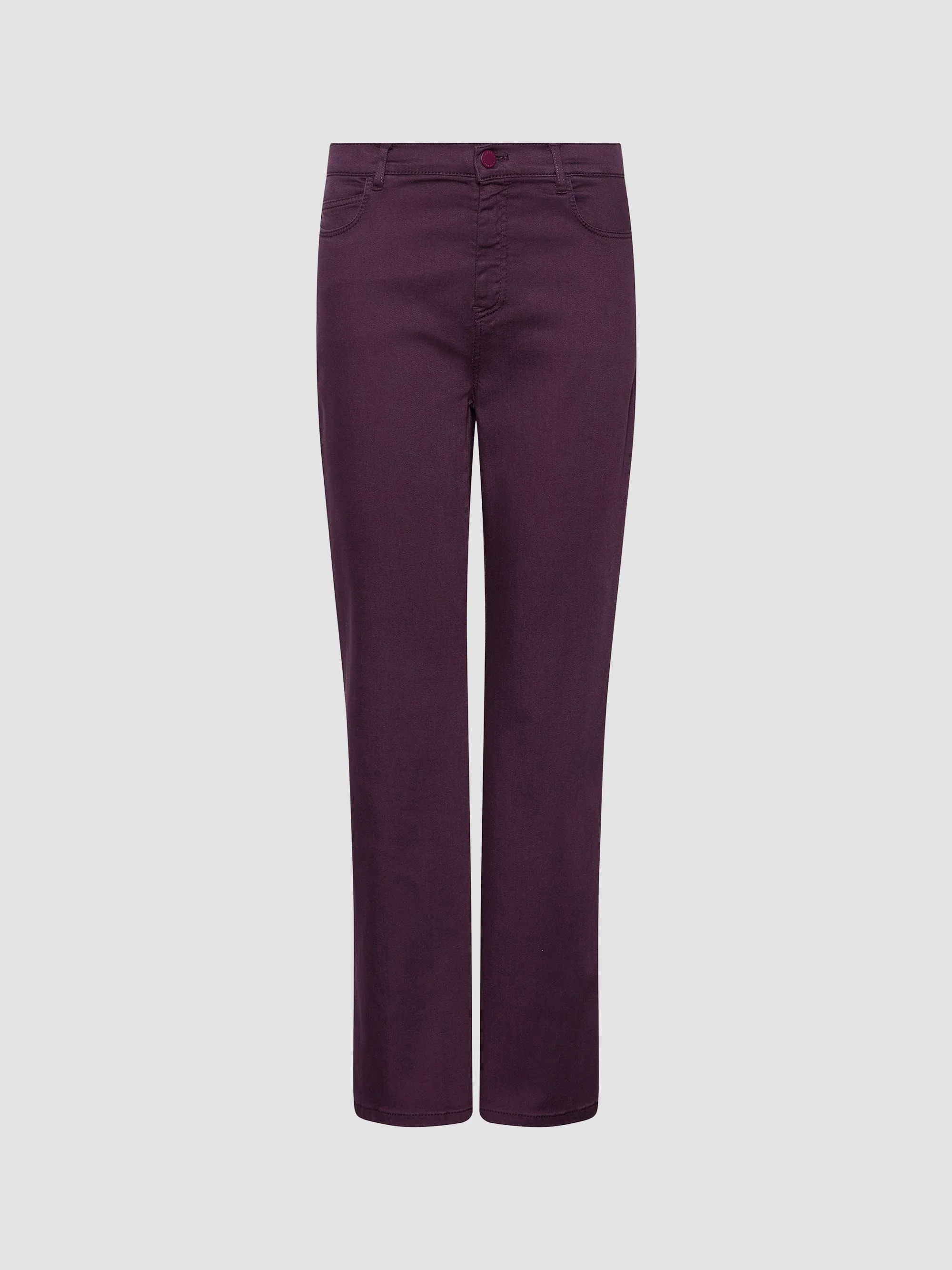 Women's New Flared Five Pocket Jeans - Blackberry - 1
