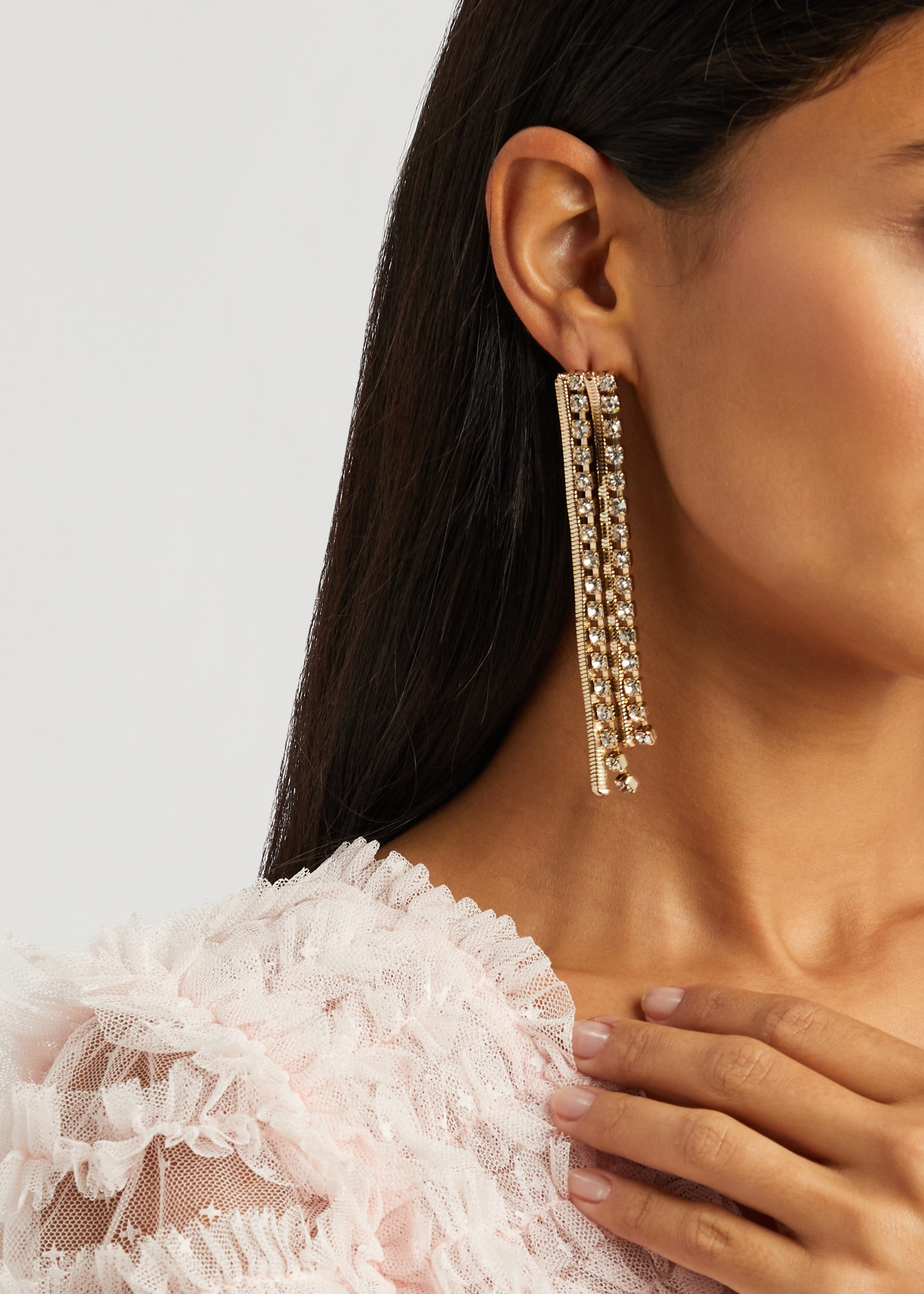 Circe fringe-embellished drop earrings - 2