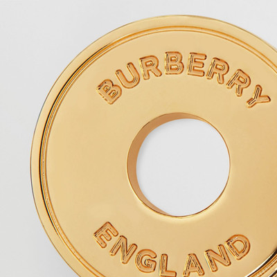 Burberry Logo Graphic Gold-plated Earrings outlook