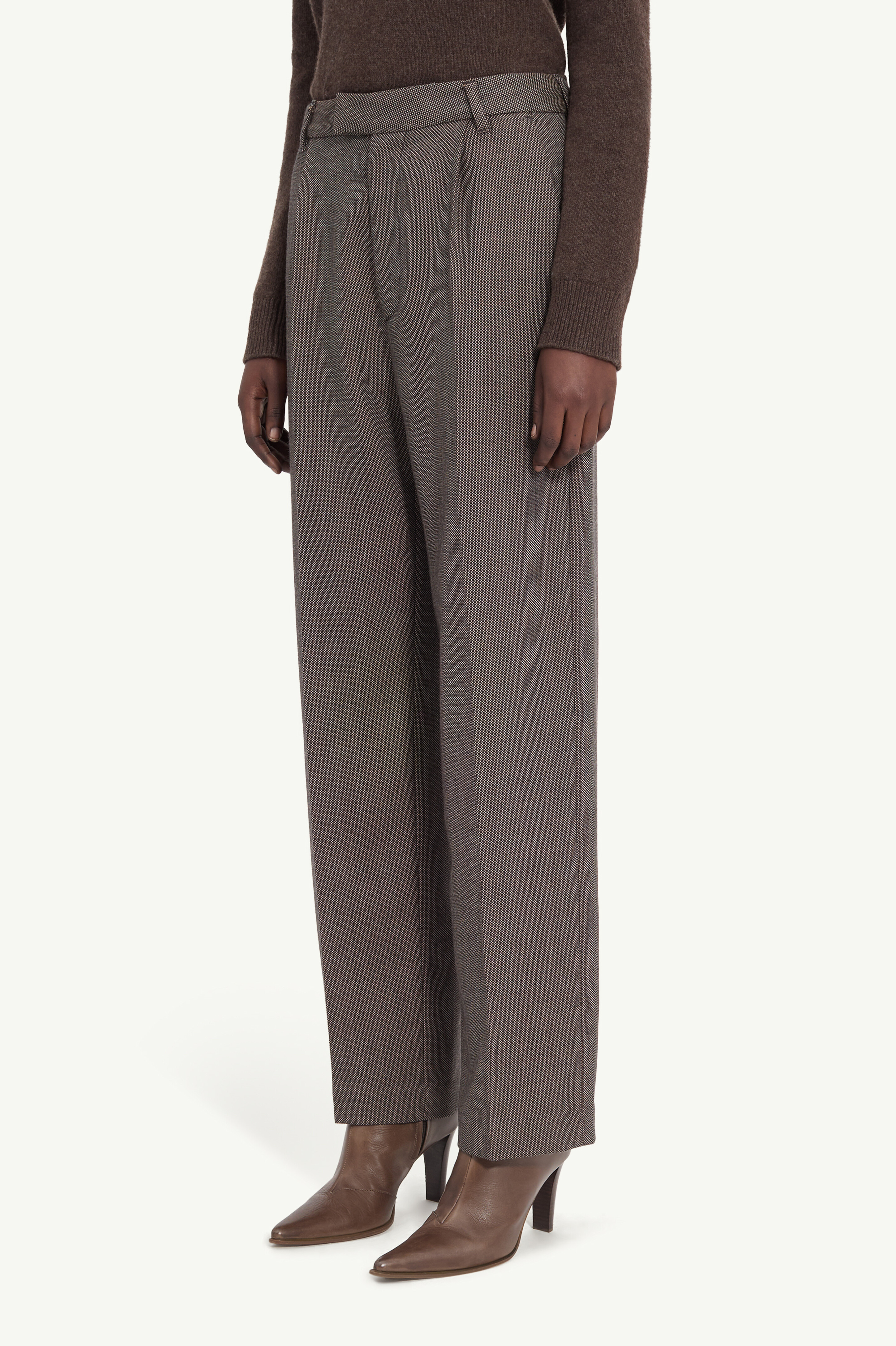 Light tweed tailored trousers - 5