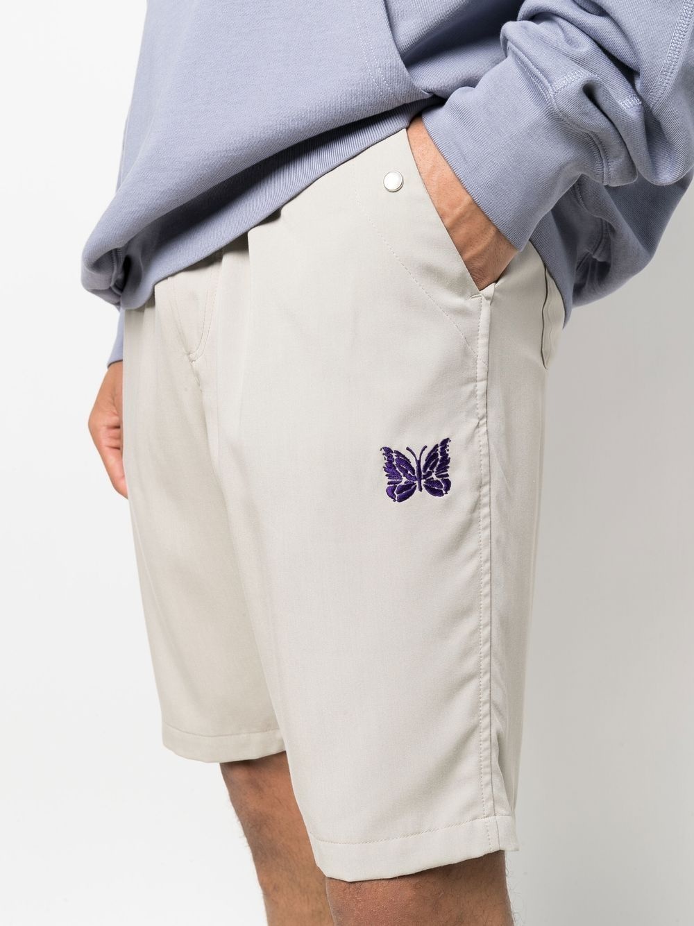 drawstring-waist four-pocket Bermuda shorts - 5