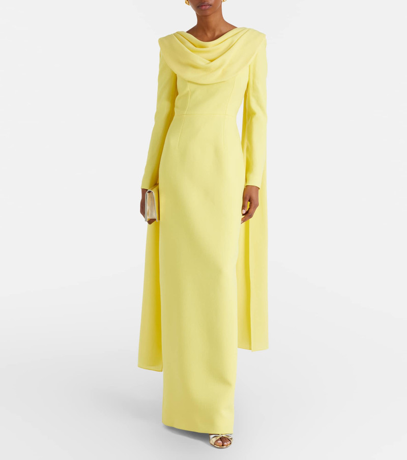 EMILIA WICKSTEAD Zaira draped crêpe gown outlook