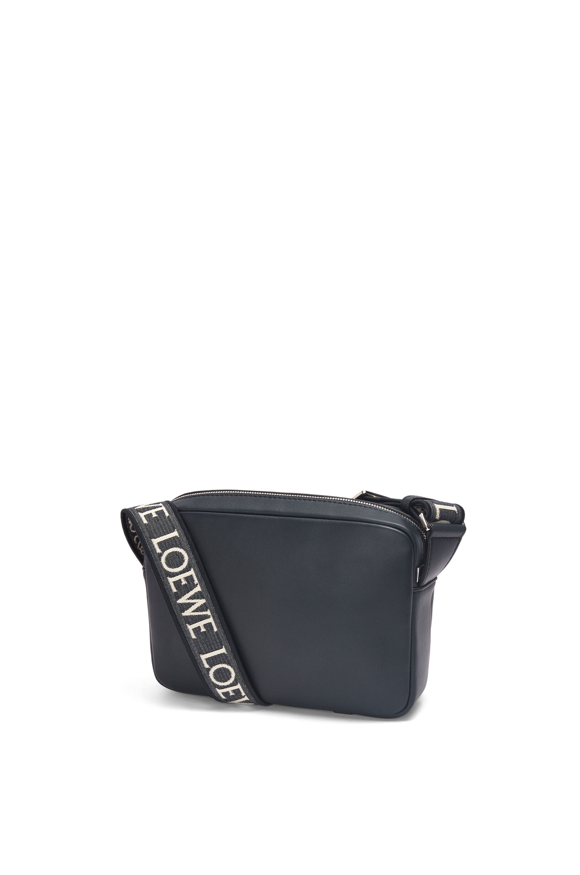 XS Military messenger bag in supple smooth calfskin and jacquard - 3