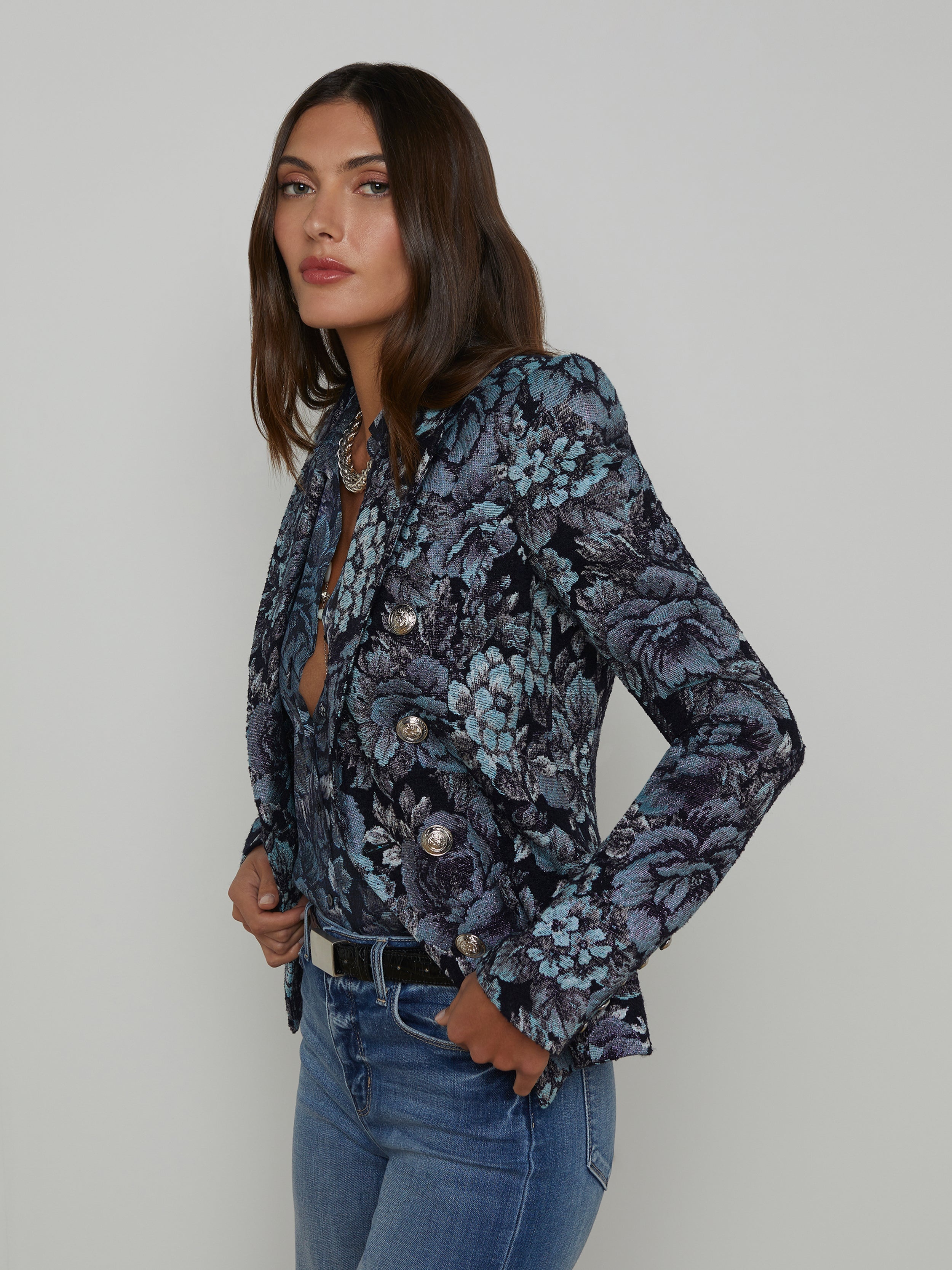 Bethany Jacquard Blazer - 5