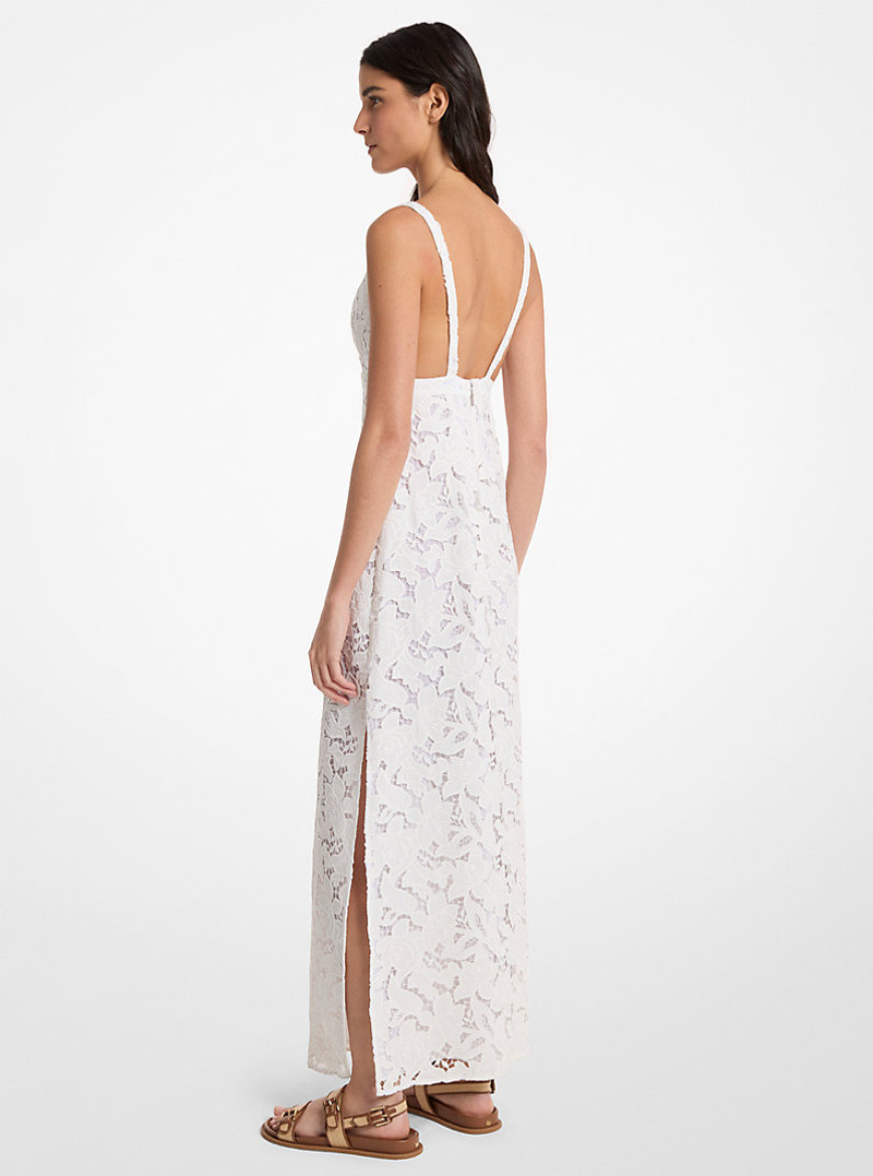 MICHAEL KORS Corded Floral Lace Maxi Dress outlook