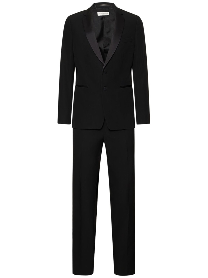 Kayne wool tuxedo suit - 1
