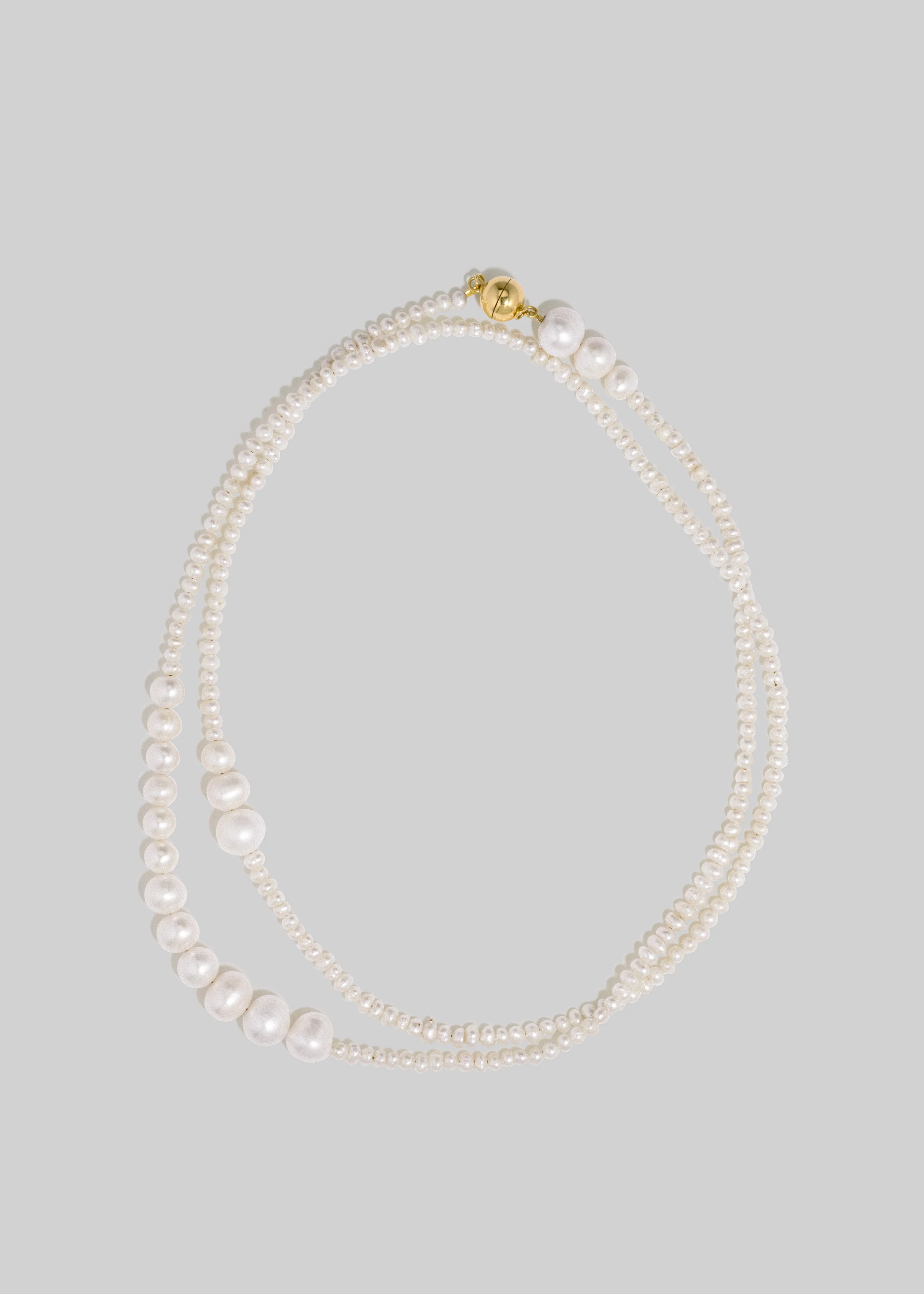 Completedworks Couplet Necklace - Pearl/Gold - 1