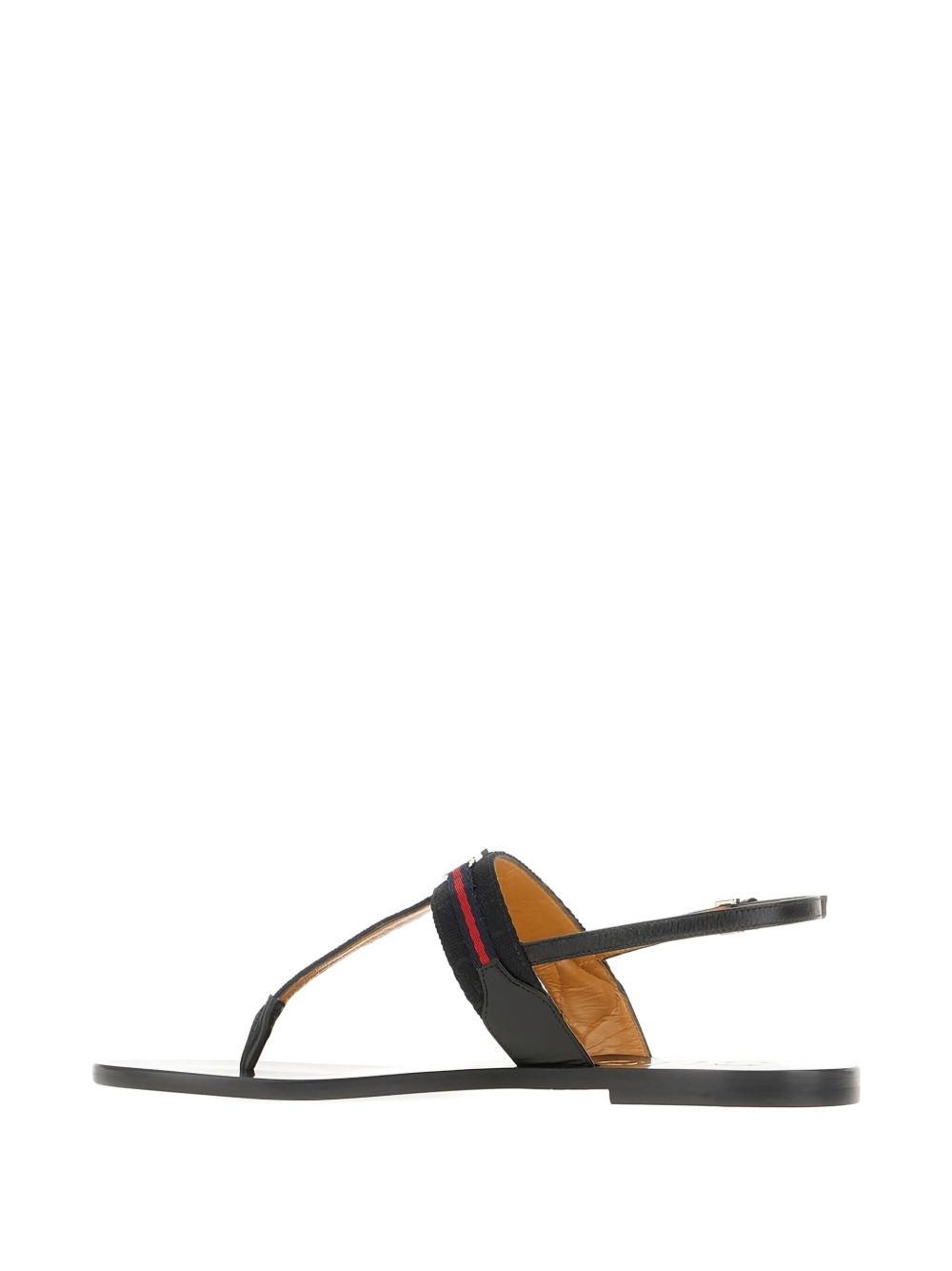 Interlocking G Web flat sandals - 3