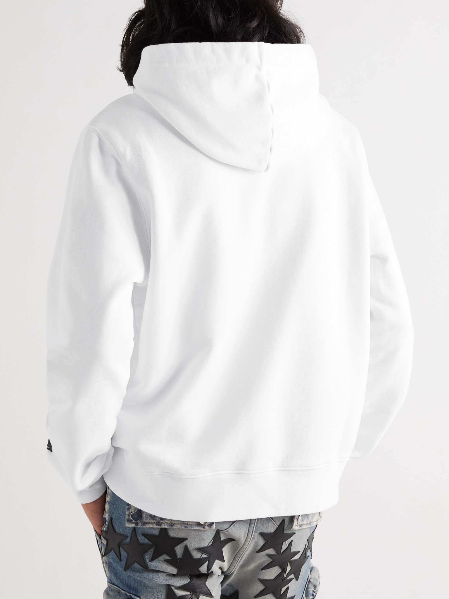 Logo-Detailed Cotton-Jersey Hoodie - 4