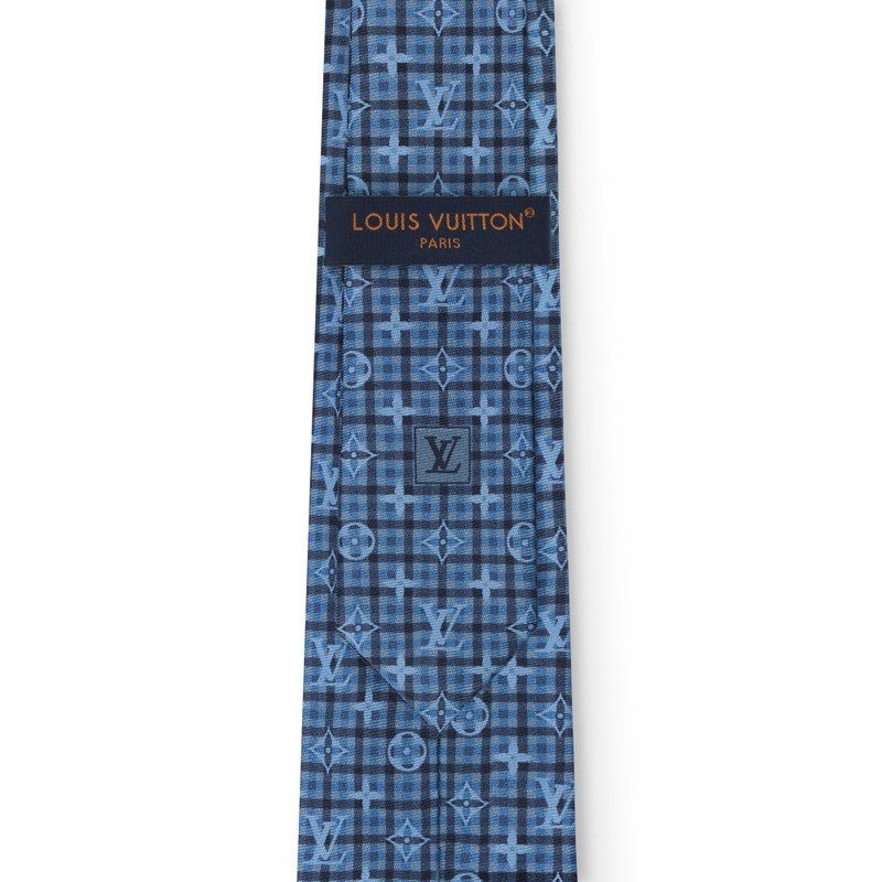 Monogram Windowpane Tie 3