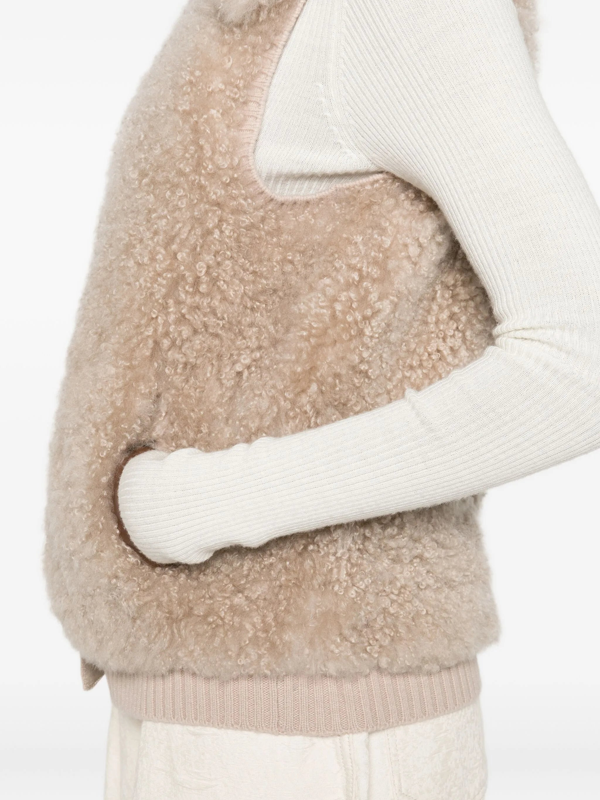 Yves Salomon Textured Gilet - 2