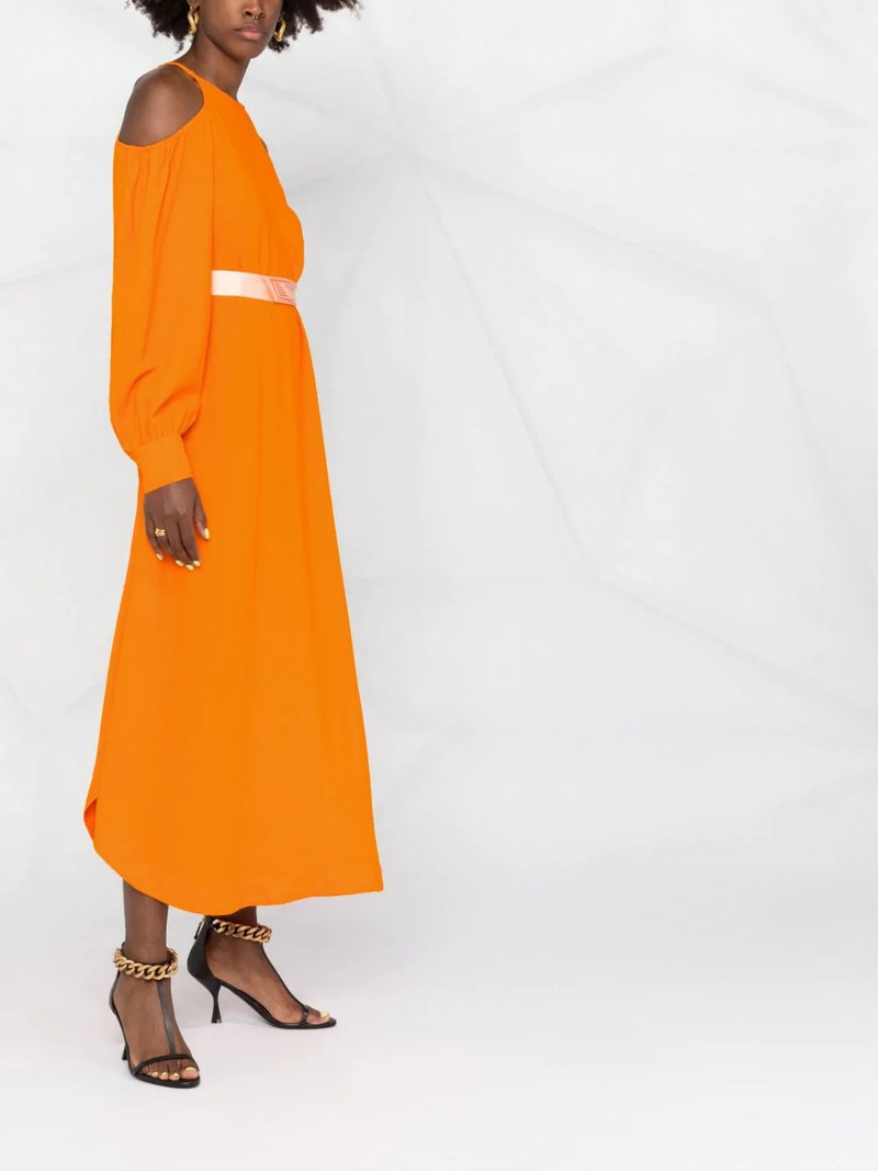 cold-shoulder belted dress 4