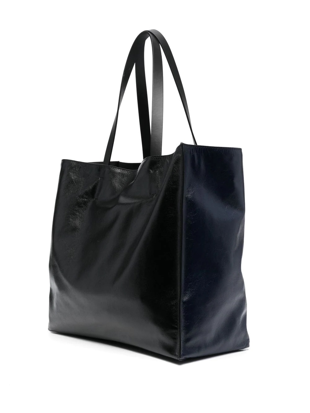 logo-print leather tote bag - 3