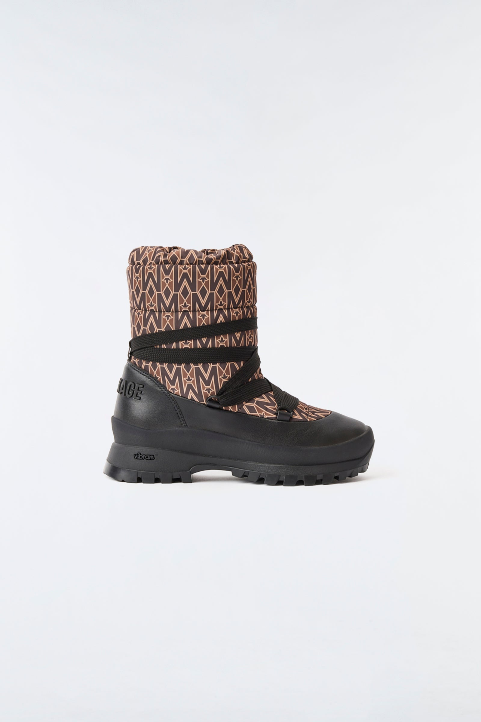Mackage＊マッカージュ＊CONQUER shearling ankle boot＊ブーツ MACKAGE CONQUER Re-Stop monogram shearling-lined ankle boot