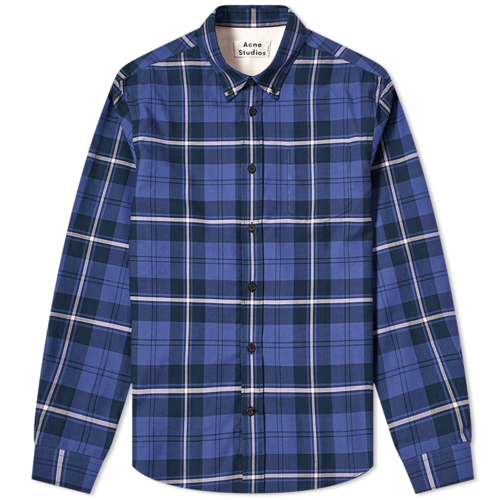 Acne Studios Sarkis Waffle Check Shirt - 1