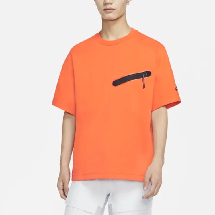 Nike Sportswear NSW TECH FLEECE Short Sleeve Orange CZ3504-837 - 5