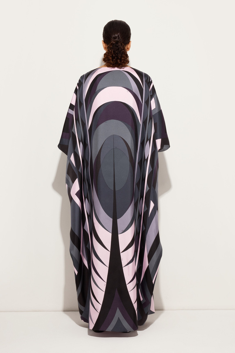 VOLUTE PRINT LONG KAFTAN 4