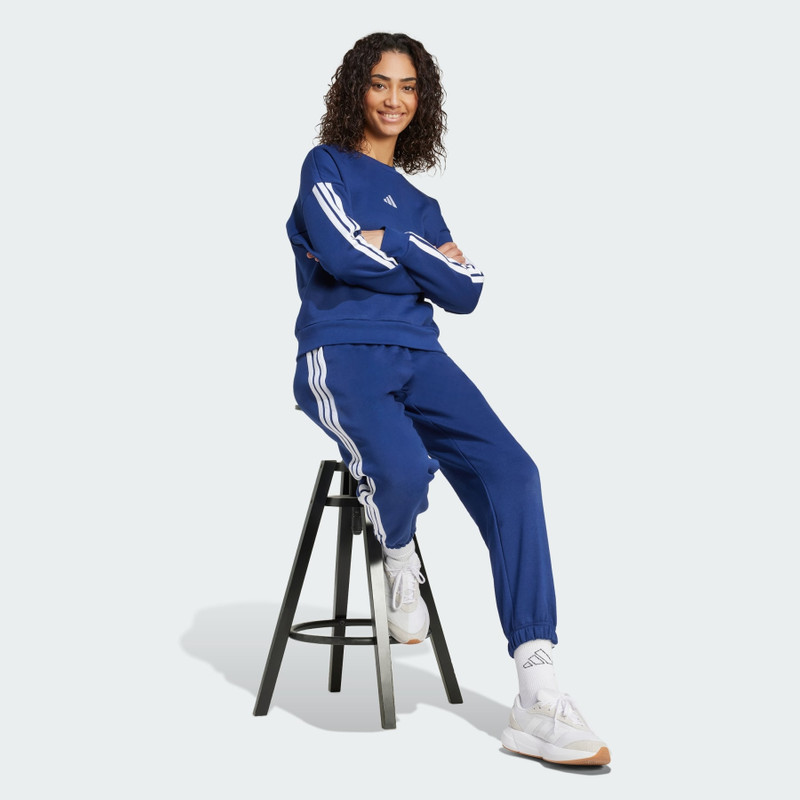 Essentials 3-Stripes Fleece Sweatshirt 4