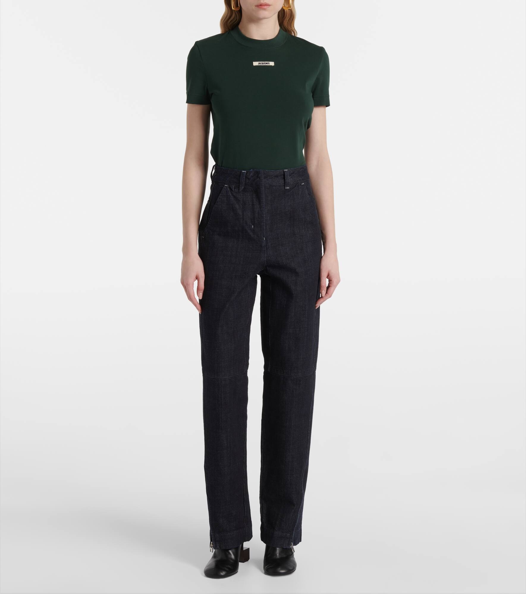 De-Nîmes high-rise barrel-leg jeans - 7