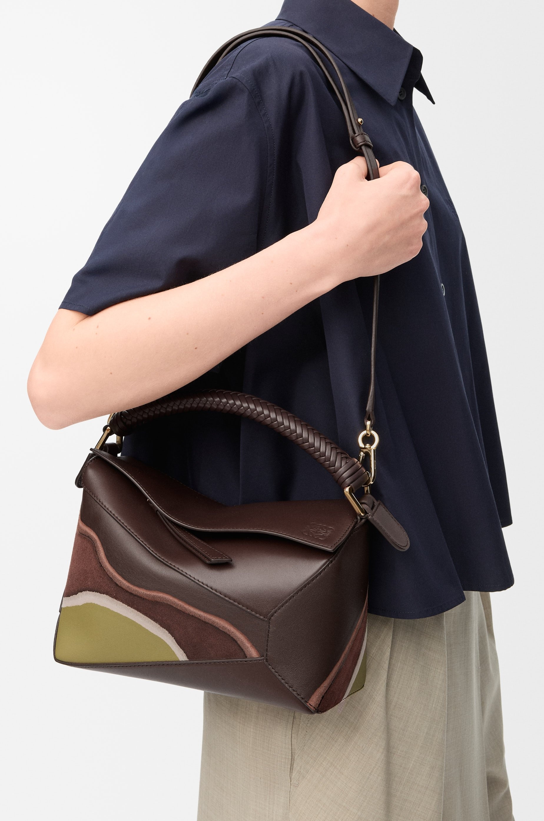 Small Puzzle Edge bag in nappa calfskin - 3