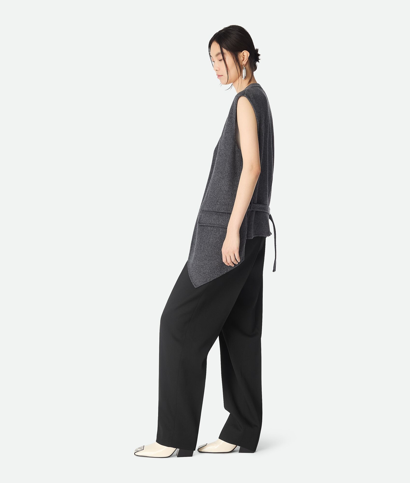 Double Face Wool Gilet - 2
