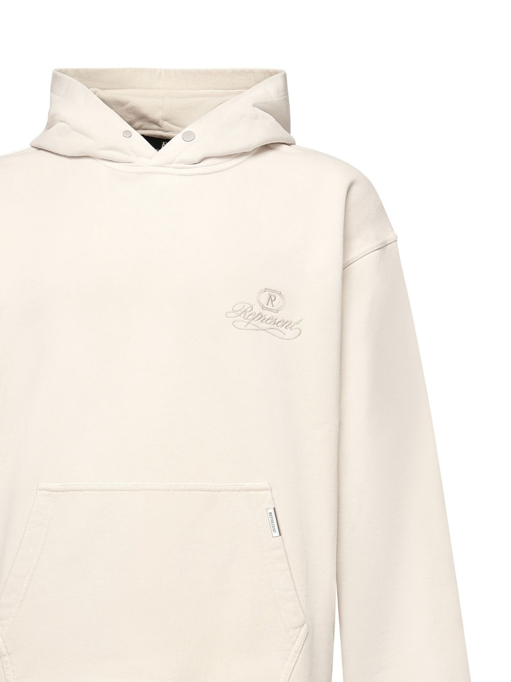 embroidered-logo hoodie - 3