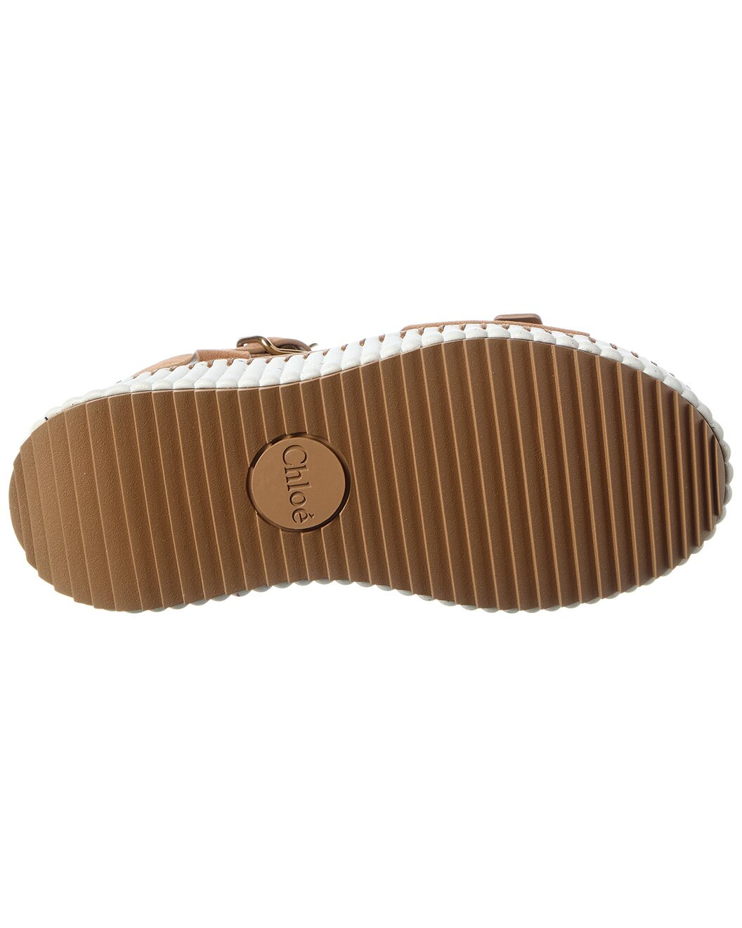 Chloé Nama Suede Wedge Sandal - 4