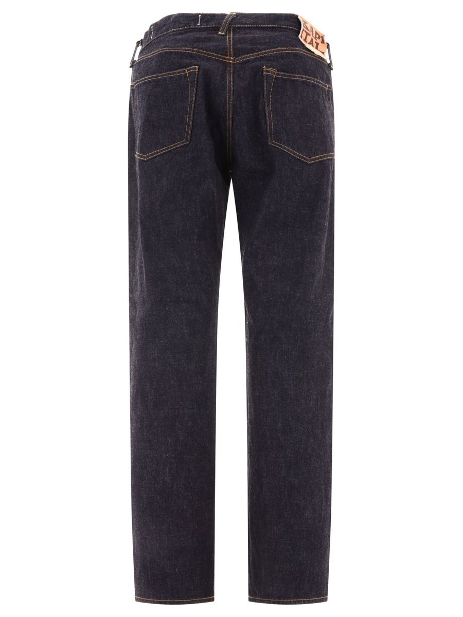 KAPITAL "14OZ DENIM TH STRAIGHT" JEANS - 2