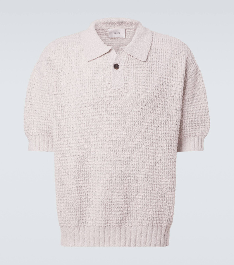 Knitted cotton polo shirt 1