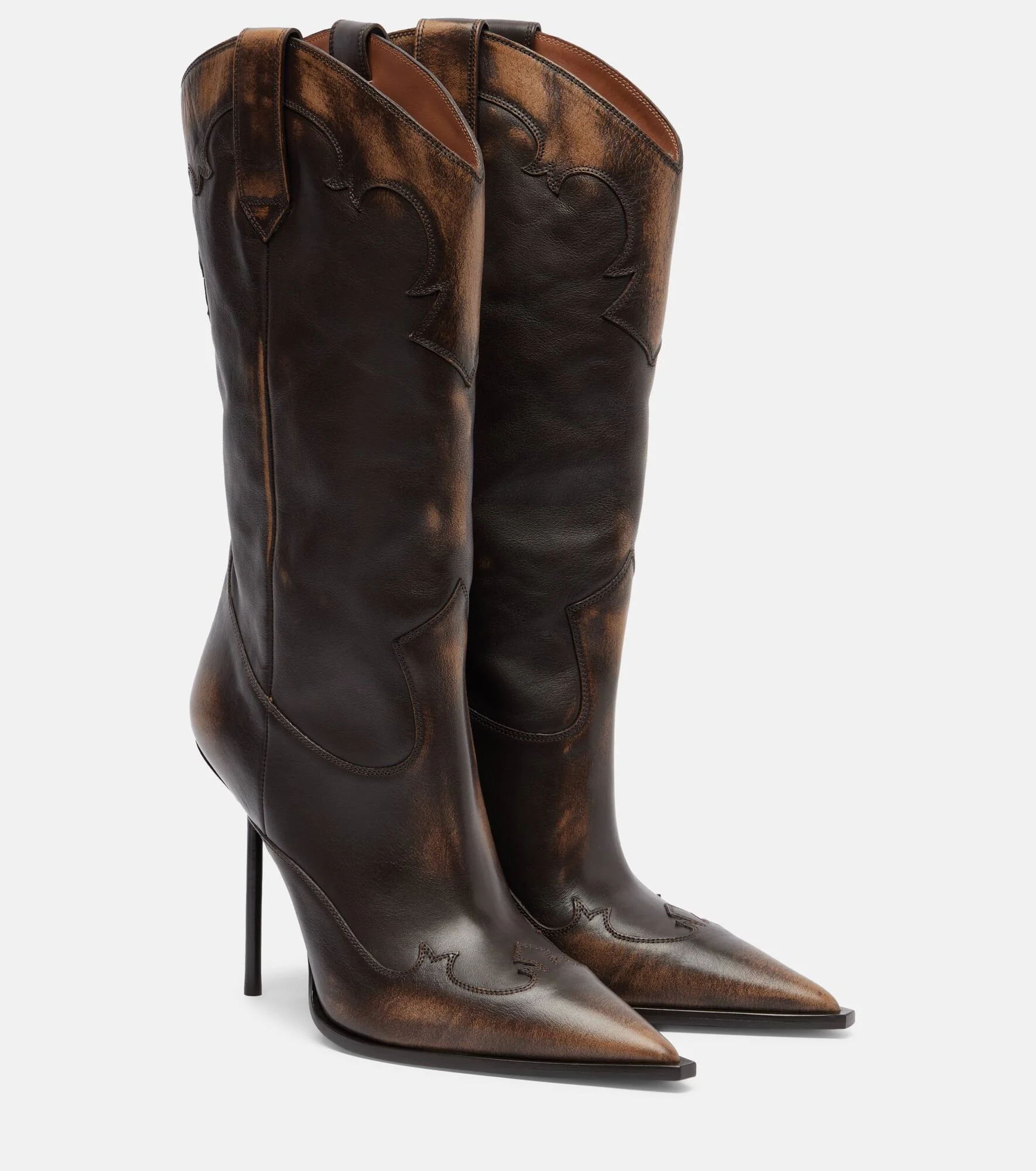 Lidia 105 leather mid-calf boots - 1