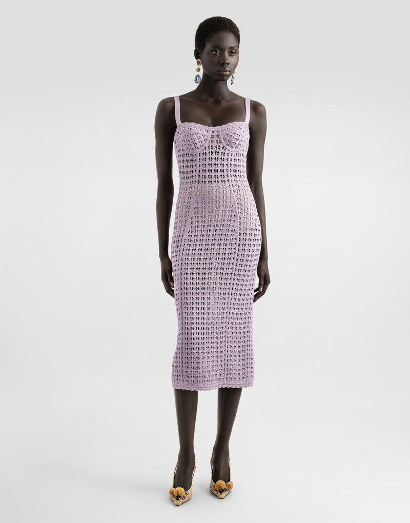 Dolce & Gabbana Crochet bustier dress outlook