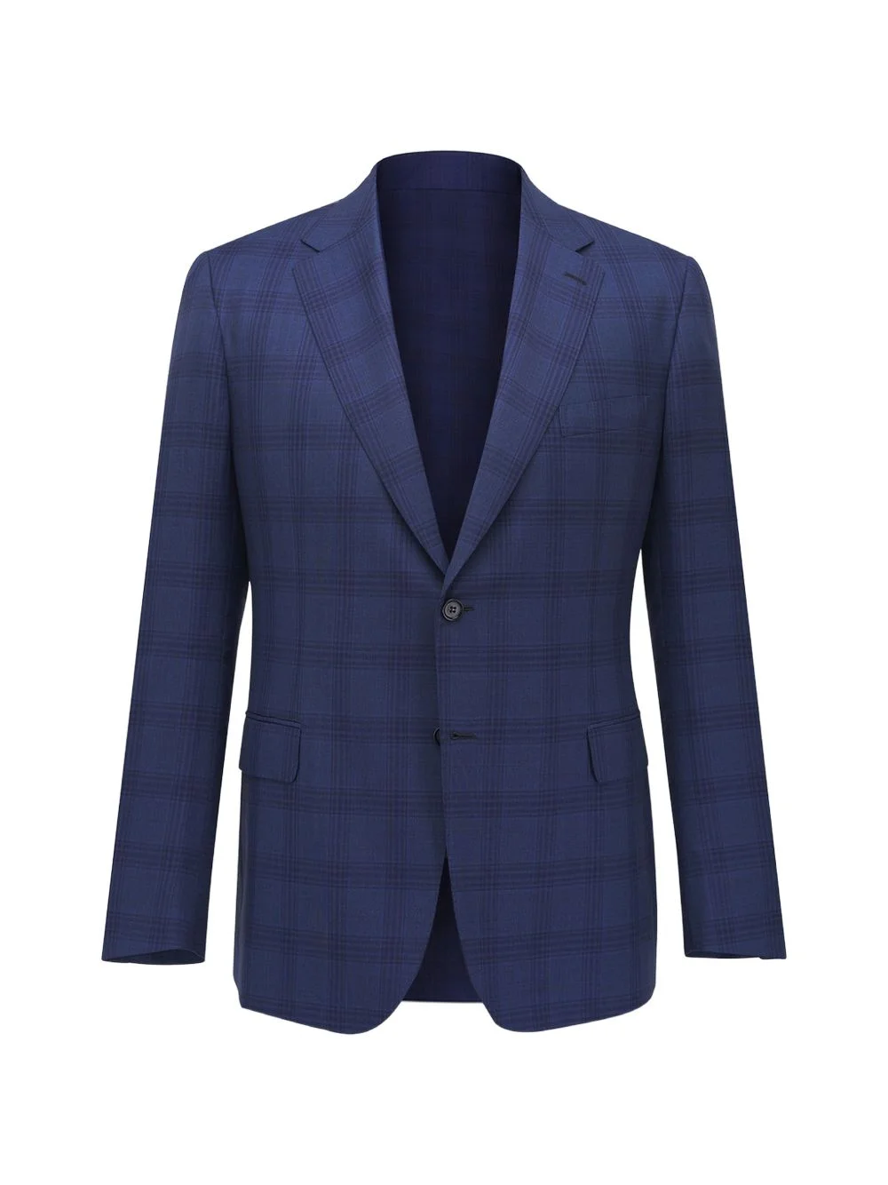 checked-pattern single-breasted blazer - 1