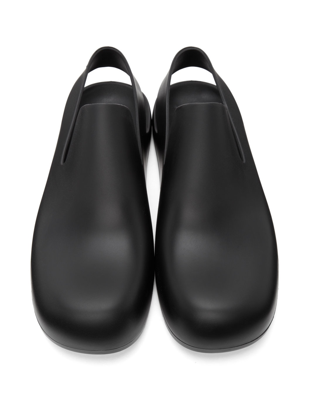 Black Rubber Puddle Loafers - 4