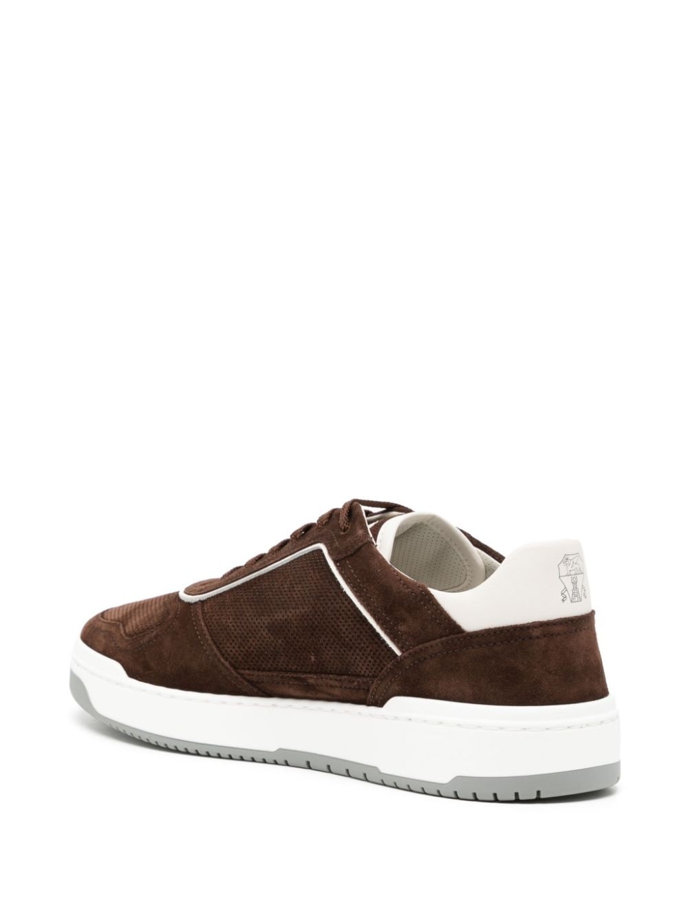 suede low-top sneakers - 3