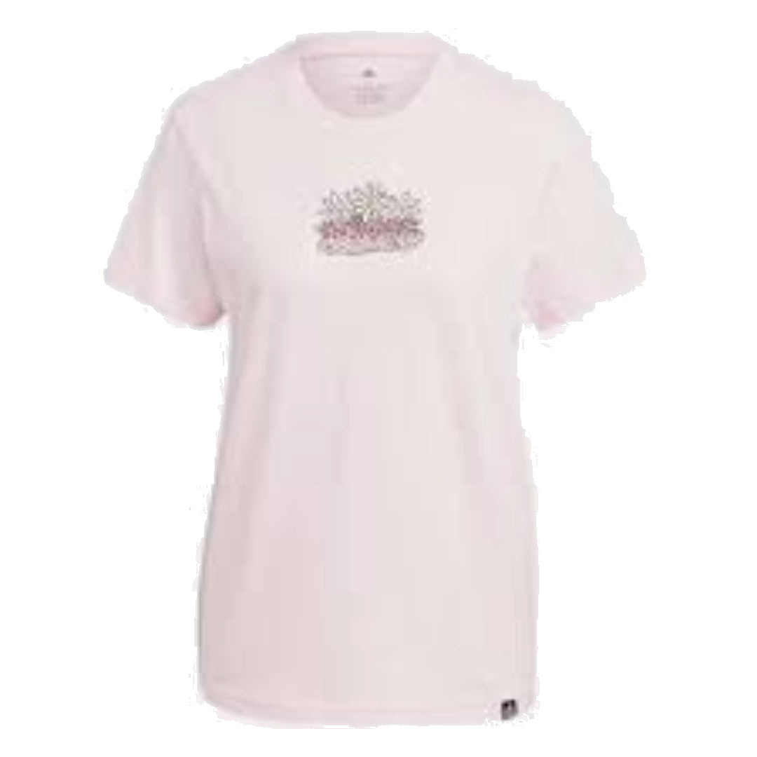 (WMNS) adidas Doodle T-Shirt Asia Sizing 'Pink' IJ7315 - 1