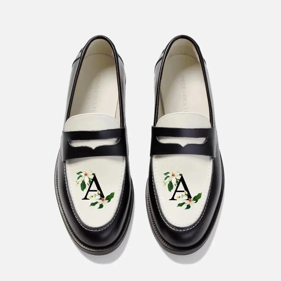 Hand-Painted Initial Penny Loafer - Men's - 1