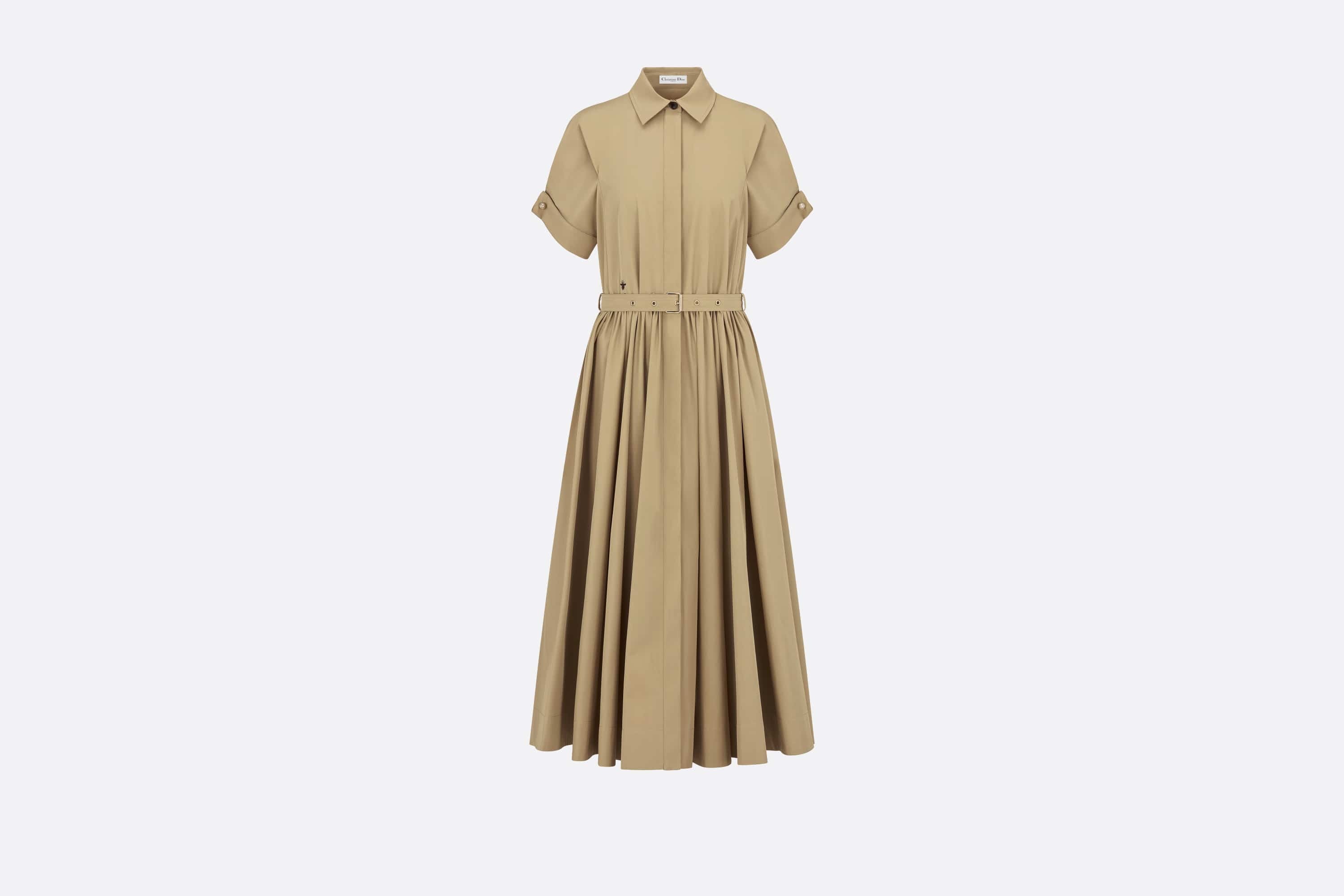 Belted Mid-Length Dress - 1