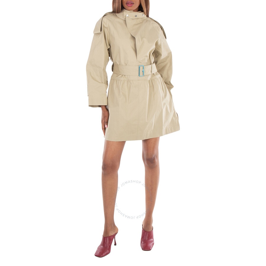 Burberry Belted Gabardine Trench Mini Dress - 1