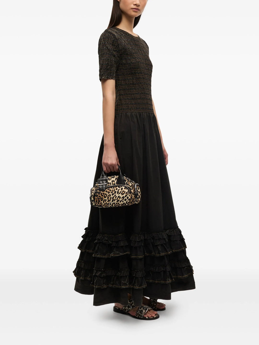 Leopard Mini Polochon Bag - 2