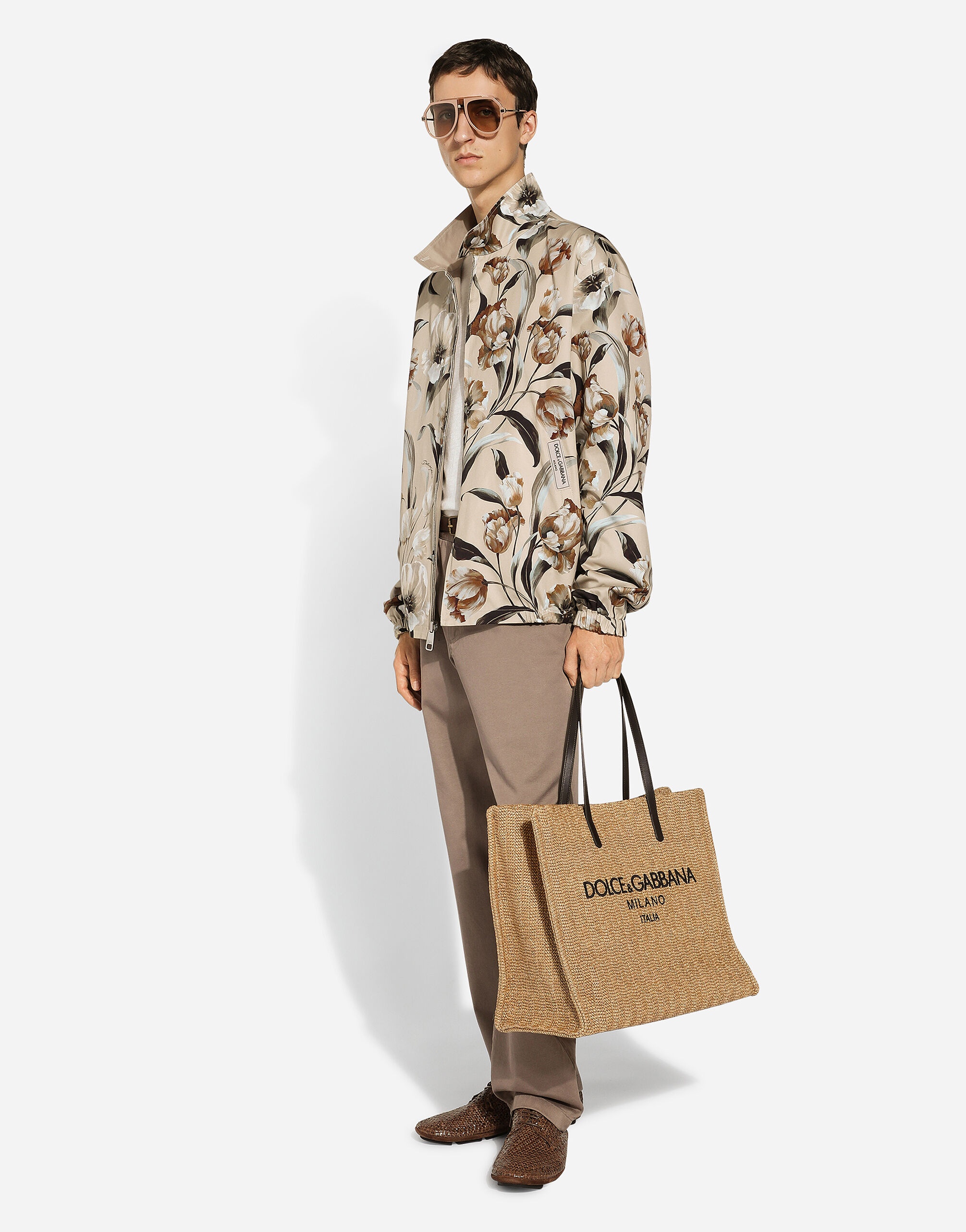 Linen round-neck sweater with branded tag - 6