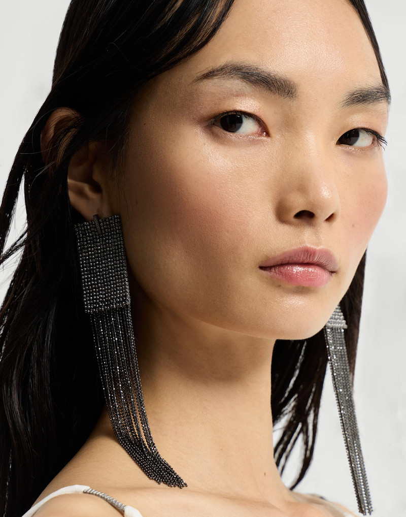 Frayed earrings in Sterling Silver 3