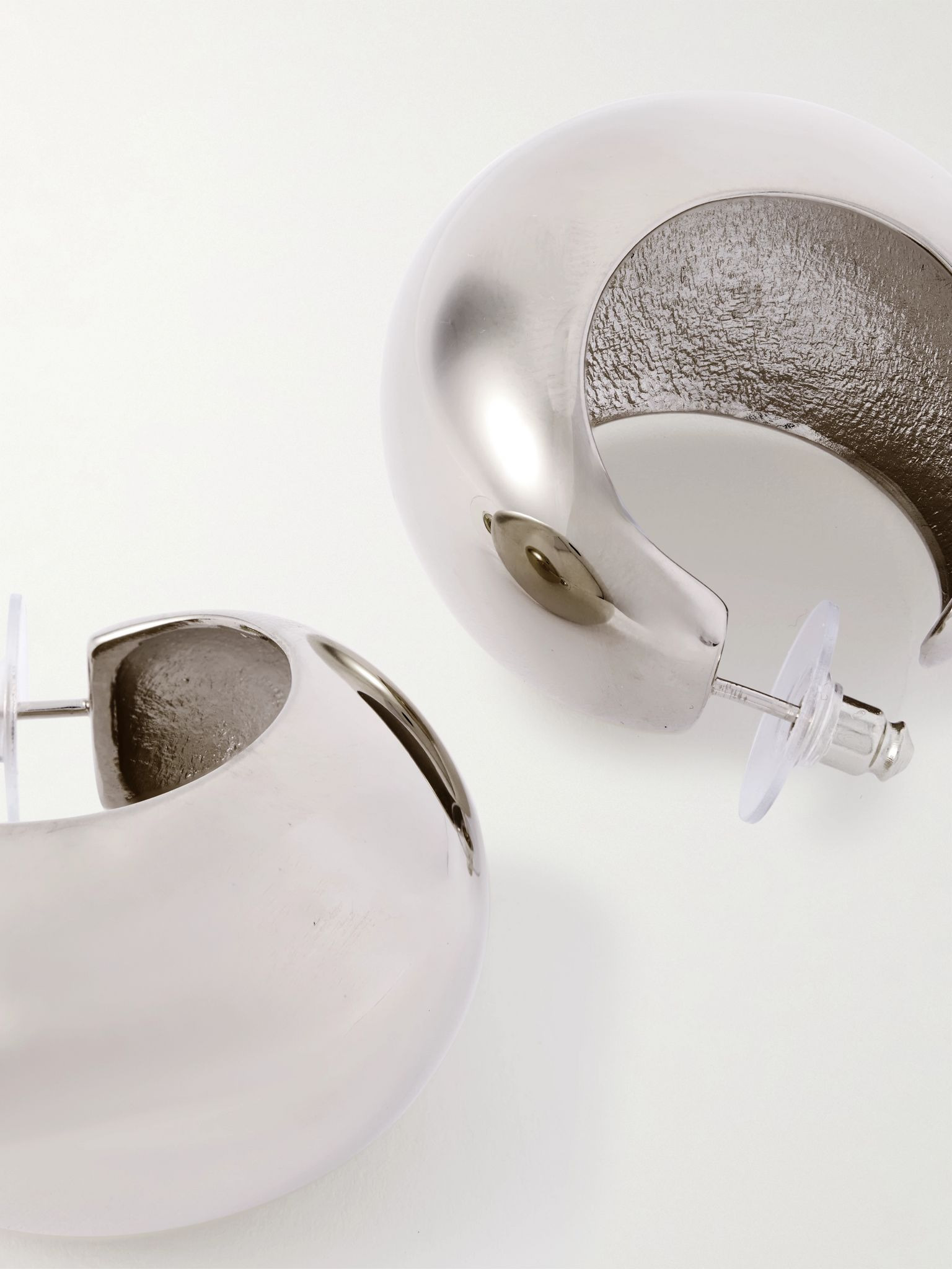 Silver-tone hoop earrings Silver - 3