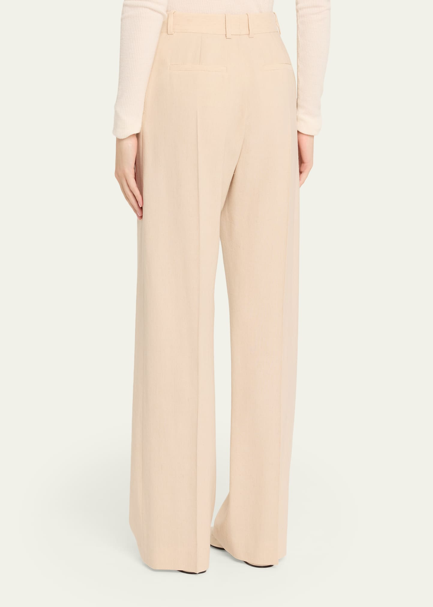 Edward Pleated Wide-Leg Trousers - 3