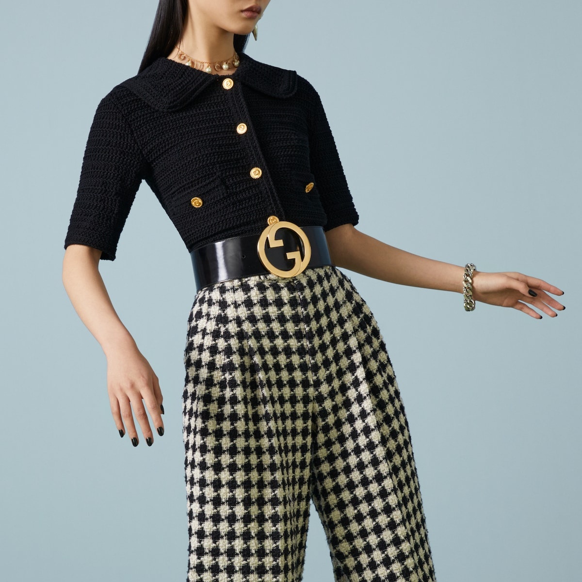 Gucci Blondie wide patent belt - 3