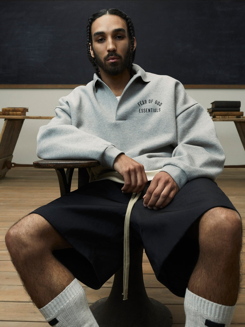 ESSENTIALS Fleece Polo outlook