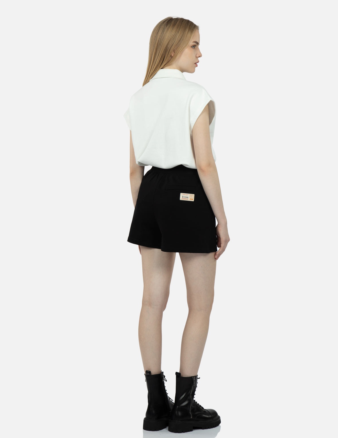 Logo Embroidery Sweat Shorts - 4