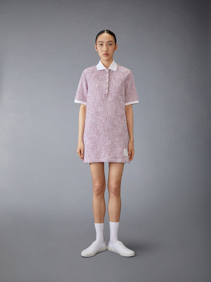 Thom Browne COTTON TWEED POLO DRESS outlook