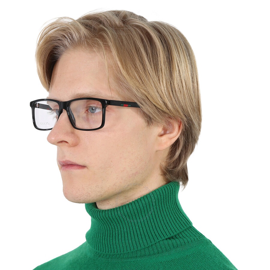 Gucci Demo Rectangular Men's Eyeglasses GG0424O 005 58 - 2